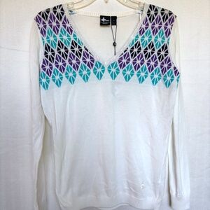 Cross Sportswear W Scramble V-neck Sweater